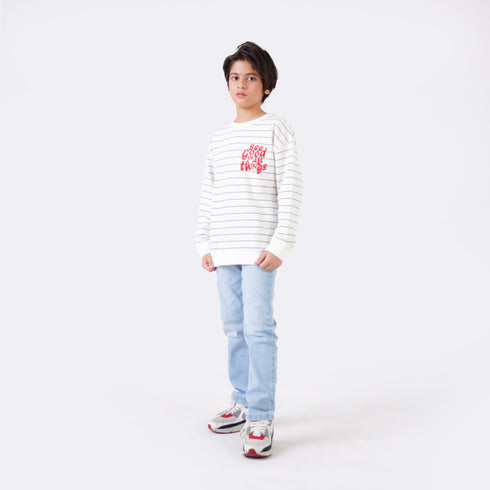 STRIPER PRINTED SWEATSHIRT